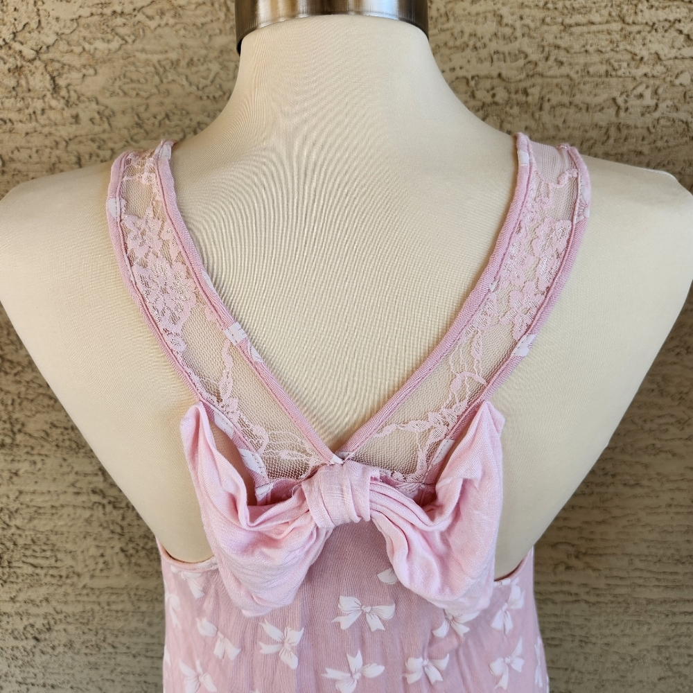 Tutta Bella pink bow tank top - Picture 3 of 4